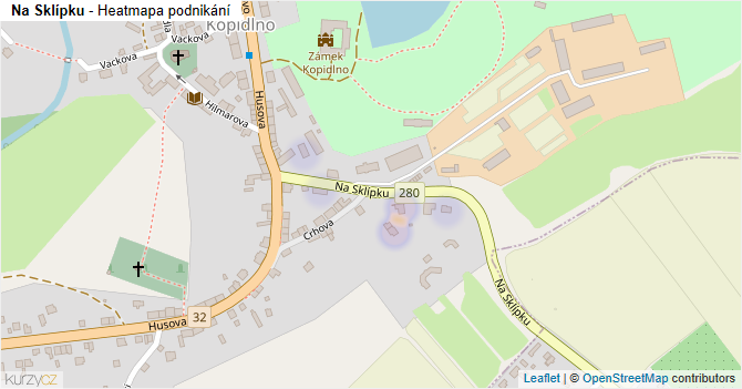 Na Sklípku - mapa podnikání