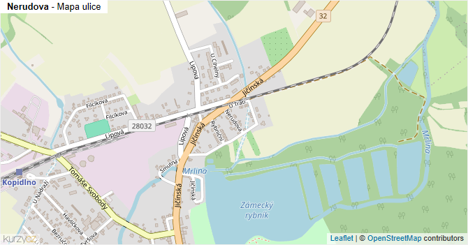 Nerudova - mapa ulice