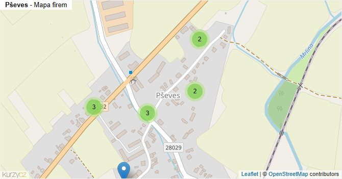 Pševes - mapa firem