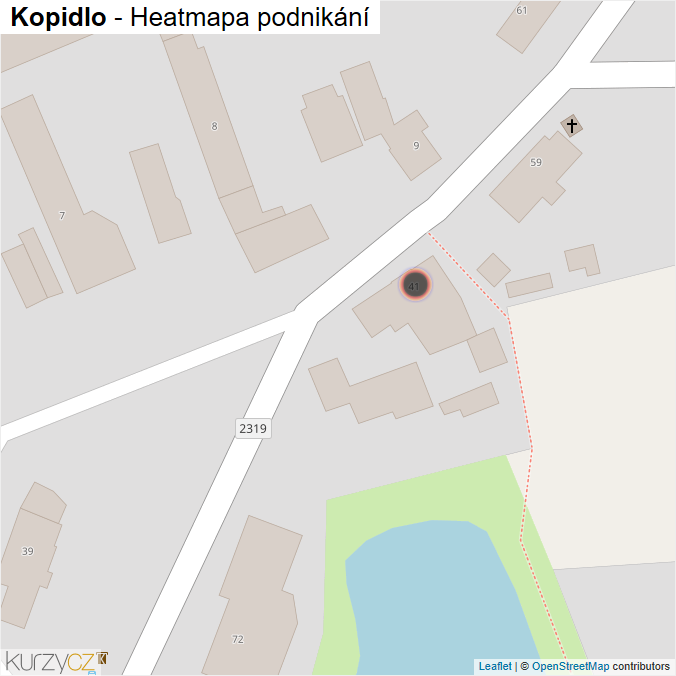 Mapa Kopidlo - Firmy v obci.