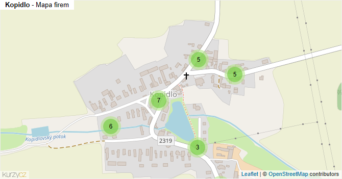 Kopidlo - mapa firem