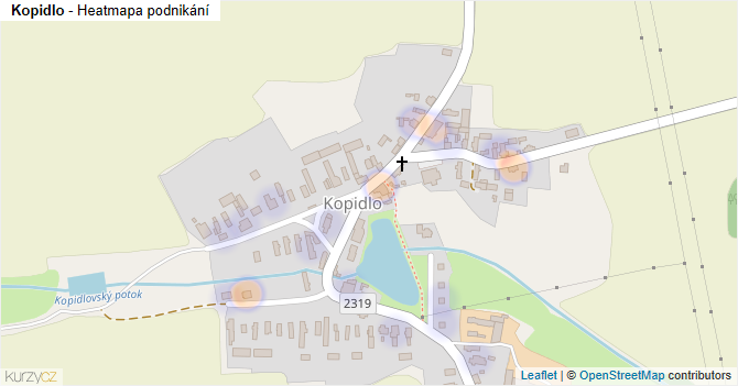 Kopidlo - mapa podnikání