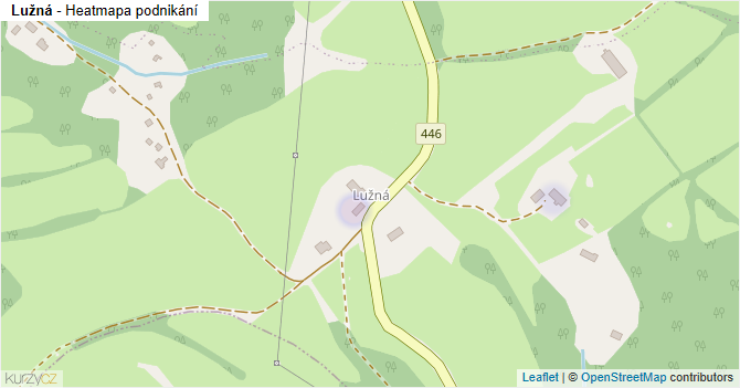 Lužná - mapa podnikání