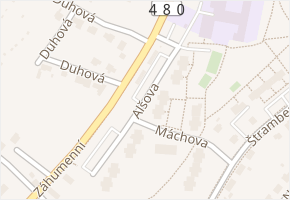 Alšova v obci Kopřivnice - mapa ulice