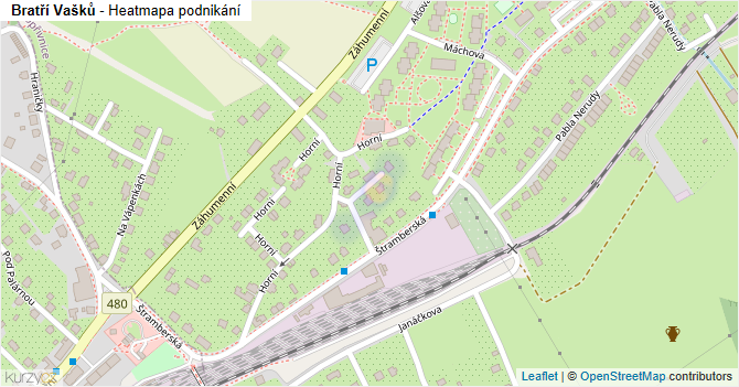 Bratří Vašků - mapa podnikání