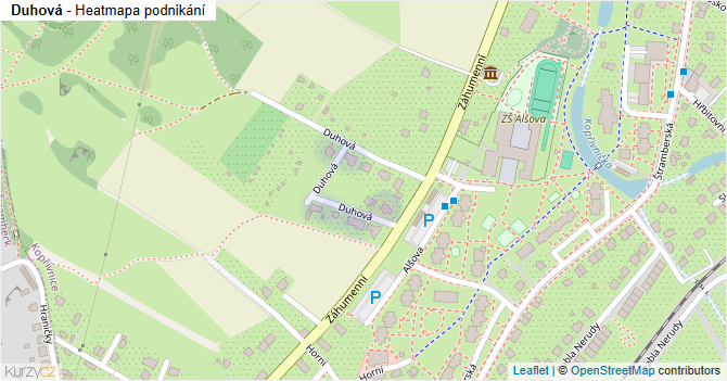 Duhová - mapa podnikání