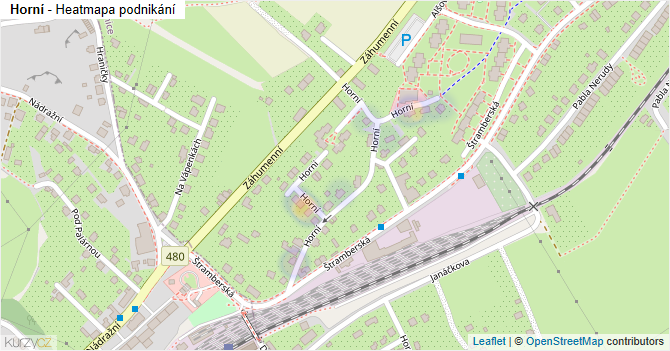 Horní - mapa podnikání