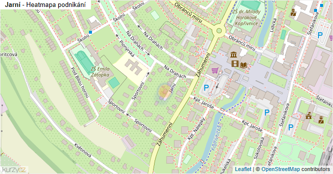Jarní - mapa podnikání