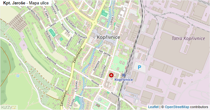 Kpt. Jaroše - mapa ulice