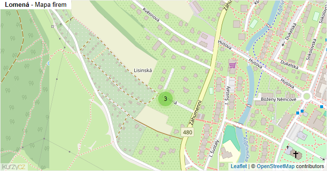 Lomená - mapa firem
