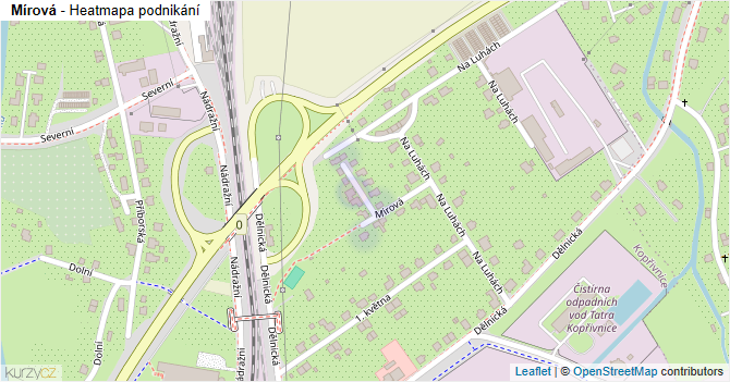 Mírová - mapa podnikání