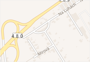 Na Luhách v obci Kopřivnice - mapa ulice