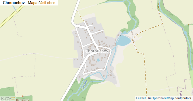 Chotouchov - mapa části obce