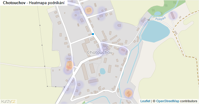 Chotouchov - mapa podnikání