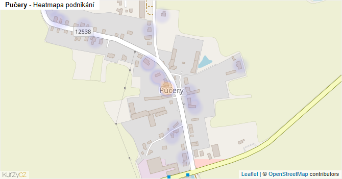 Pučery - mapa podnikání