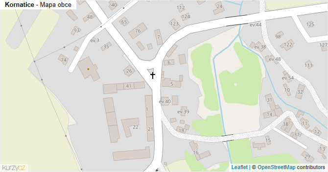 Kornatice - mapa obce