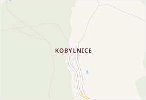 Kobylnice v obci Koroužné - mapa části obce
