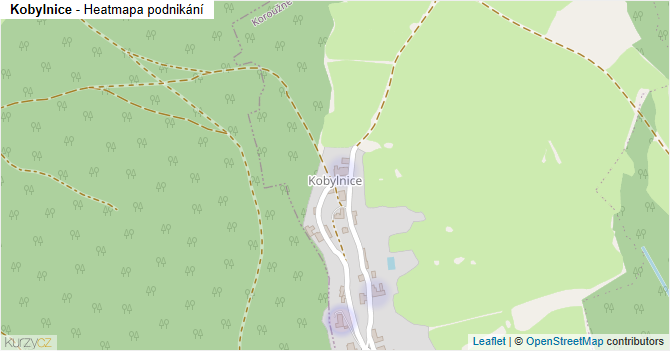 Kobylnice - mapa podnikání
