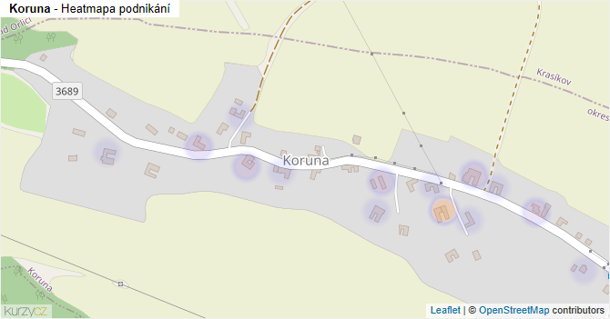 Koruna - mapa podnikání