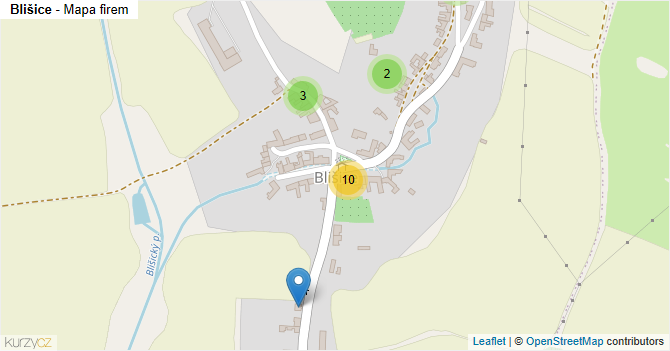 Blišice - mapa firem