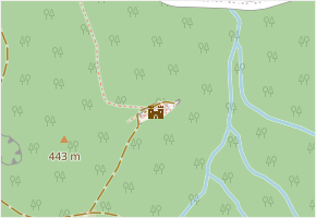 Cimburk v obci Koryčany - mapa ulice