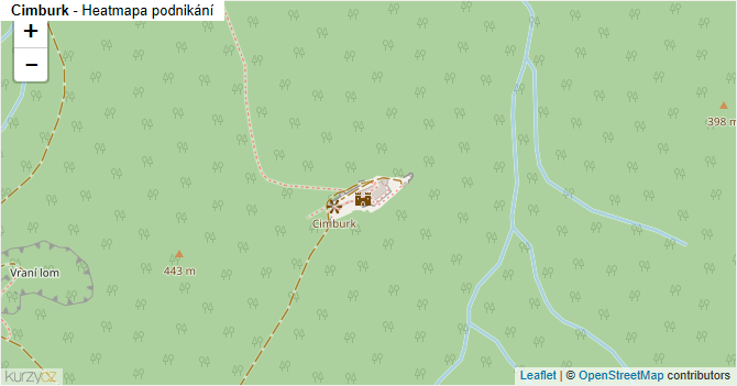 Cimburk - mapa podnikání