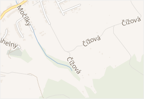 Čížová v obci Koryčany - mapa ulice