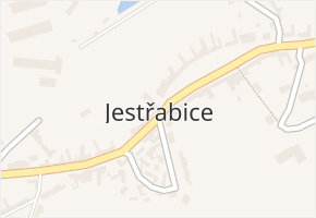 Jestřabice v obci Koryčany - mapa části obce