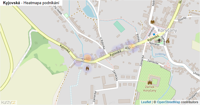 Kyjovská - mapa podnikání