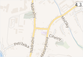 Příční v obci Koryčany - mapa ulice