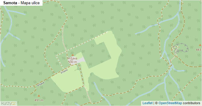 Samota - mapa ulice
