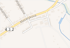 U Zdravé vody v obci Koryčany - mapa ulice