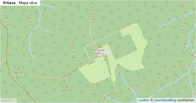 Vršava - mapa ulice