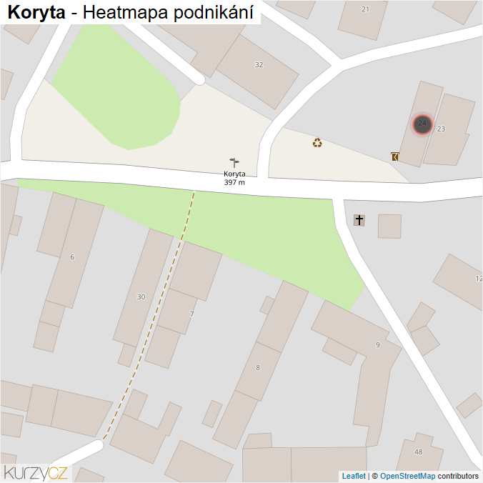 Mapa Koryta - Firmy v obci.