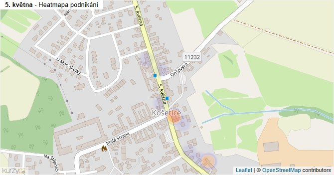 5. května - mapa podnikání