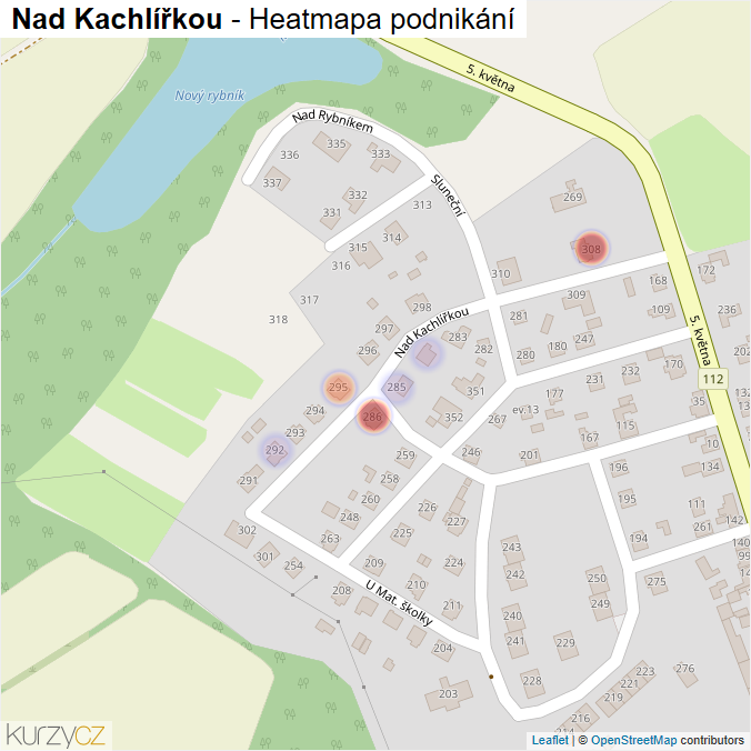 Mapa Nad Kachlířkou - Firmy v ulici.