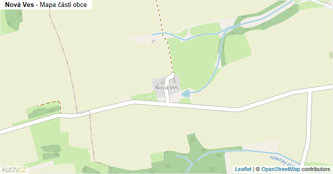Nová Ves - mapa části obce