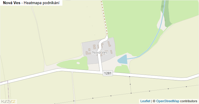 Nová Ves - mapa podnikání