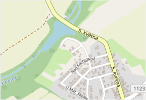 Sluneční v obci Košetice - mapa ulice