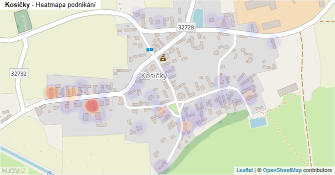 Kosičky - mapa podnikání