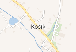 Košík v obci Košík - mapa části obce
