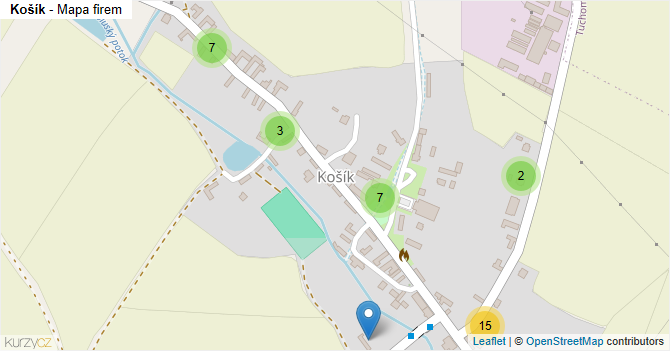 Košík - mapa firem