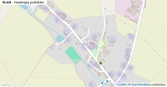 Košík - mapa podnikání