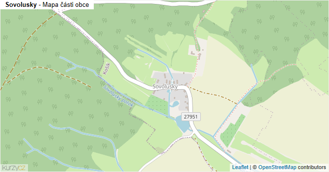 Sovolusky - mapa části obce