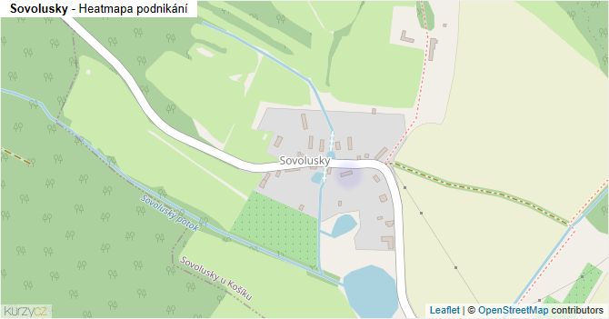 Sovolusky - mapa podnikání