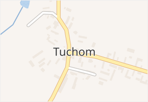 Tuchom v obci Košík - mapa části obce