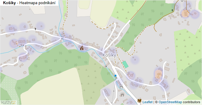 Košíky - mapa podnikání