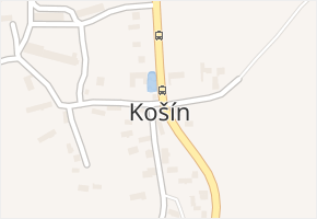 Košín v obci Košín - mapa části obce