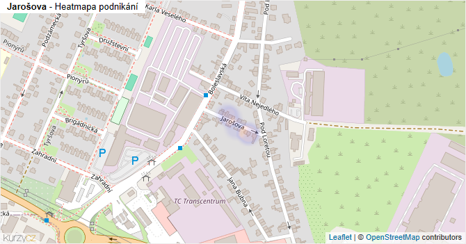 Jarošova - mapa podnikání
