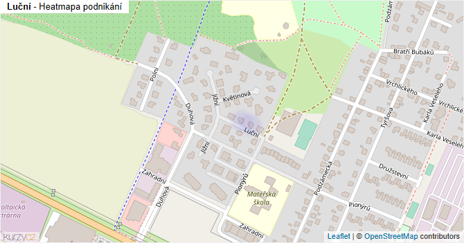 Luční - mapa podnikání